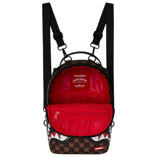 Sprayground Τσάντα πλάτης Sharks In Paris WTF Bubbly Brown Check Mini Backpack